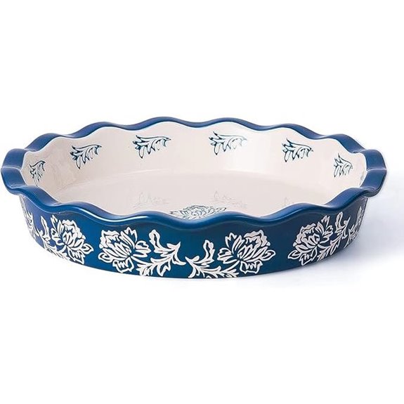 Wisenvoy Ceramic Deep Dish Pie Pan for Baking