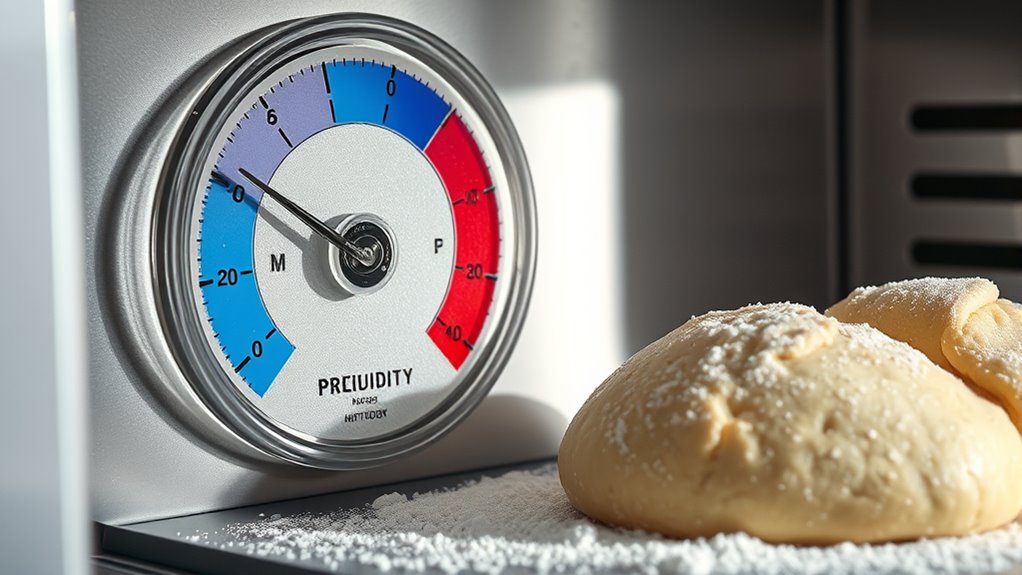 check dough elasticity and surface dryness