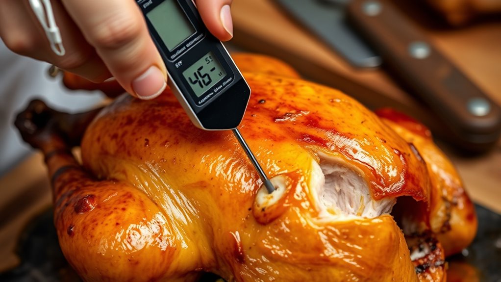 check poultry internal temperatures