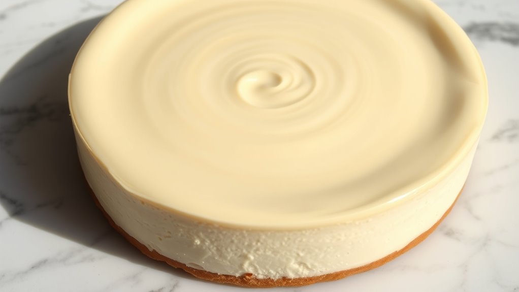 cheesecake in correct position