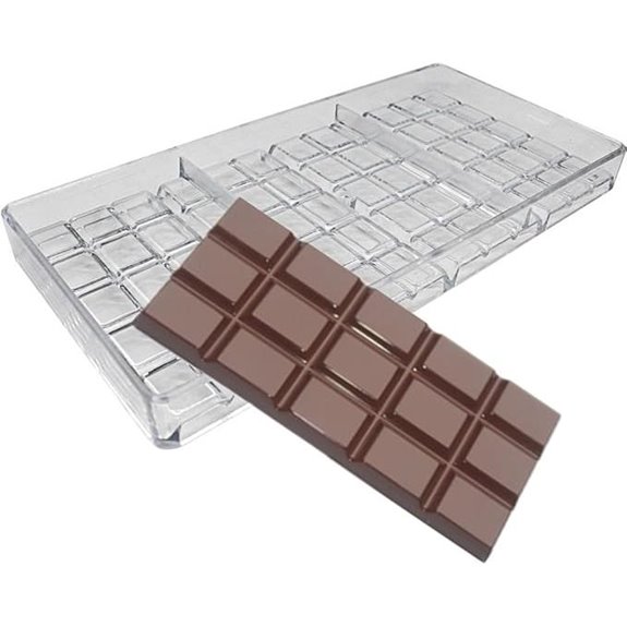 Goldbaking Chocolate Bar Mold Injection Polycarbonate
