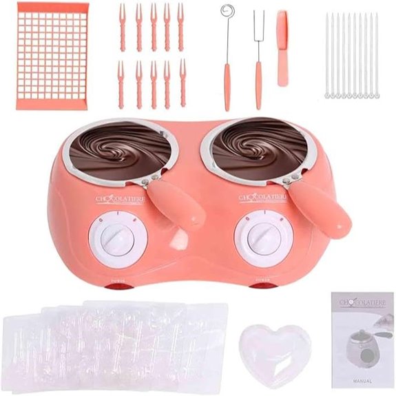 Chocolate Fondue Pot Set with Tools