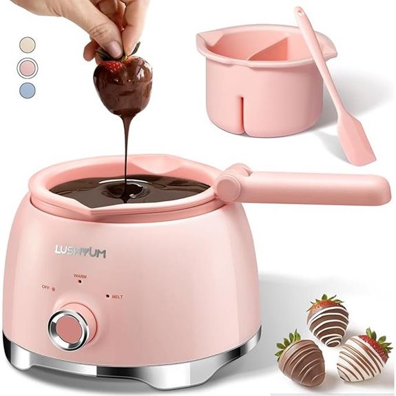 Chocolate Melting Pot with 2 Inserts and Spatula