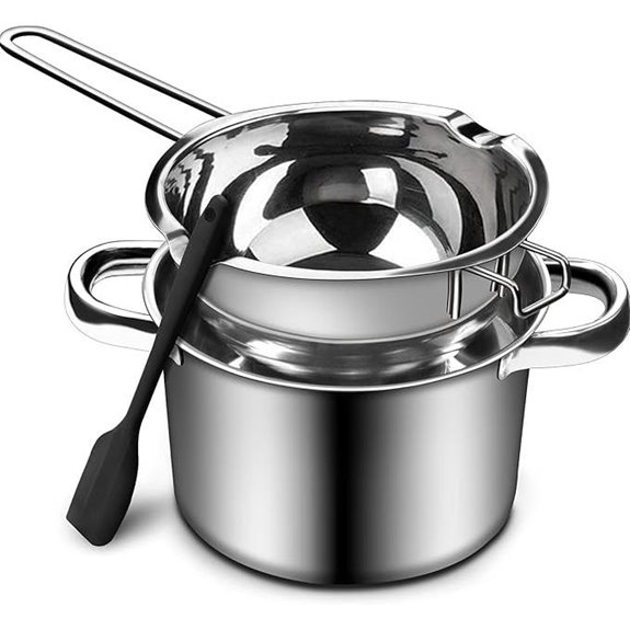 Double Boiler Chocolate Melting Pot with Spatula