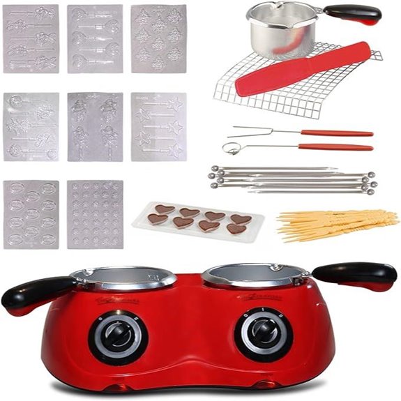 Total Chef Double Pot Chocolate Melter with Accessories