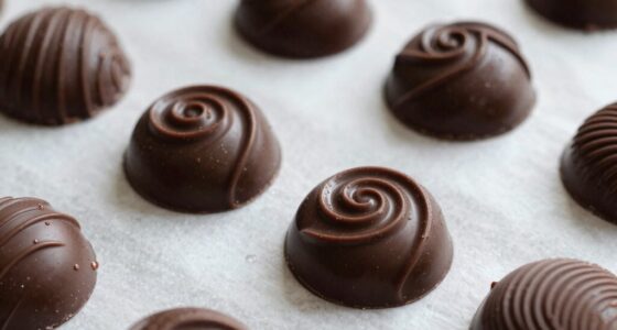 chocolate setting and drying