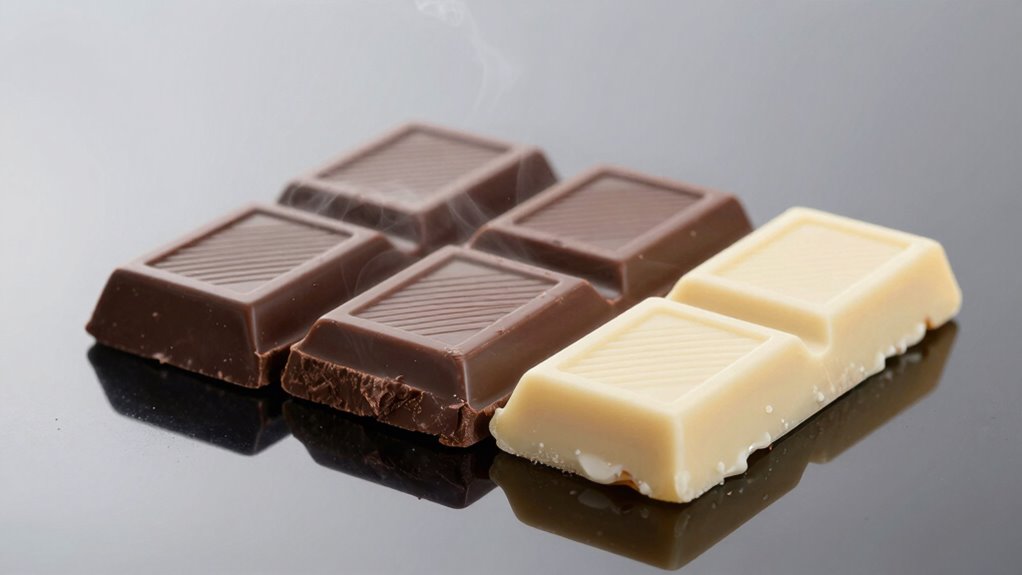 chocolate temperature comparison