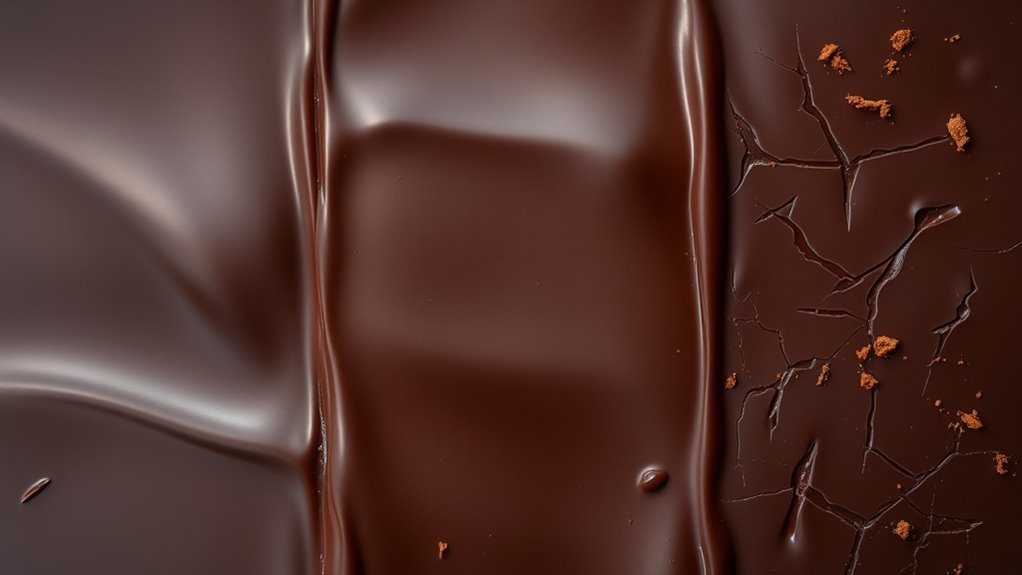chocolate texture and setting