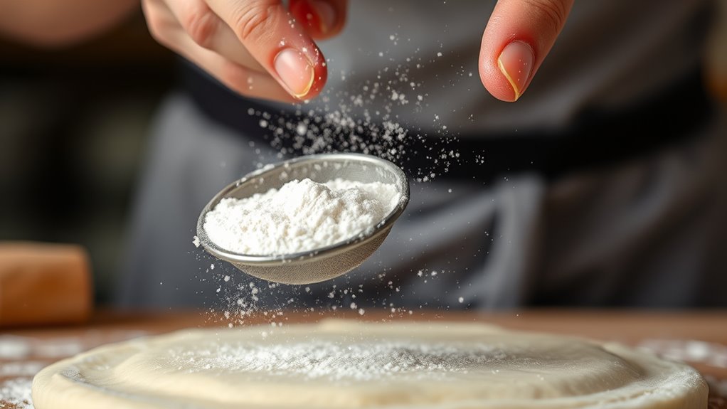 choose appropriate dusting flour