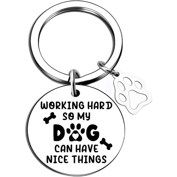 christmas dog mom keychain