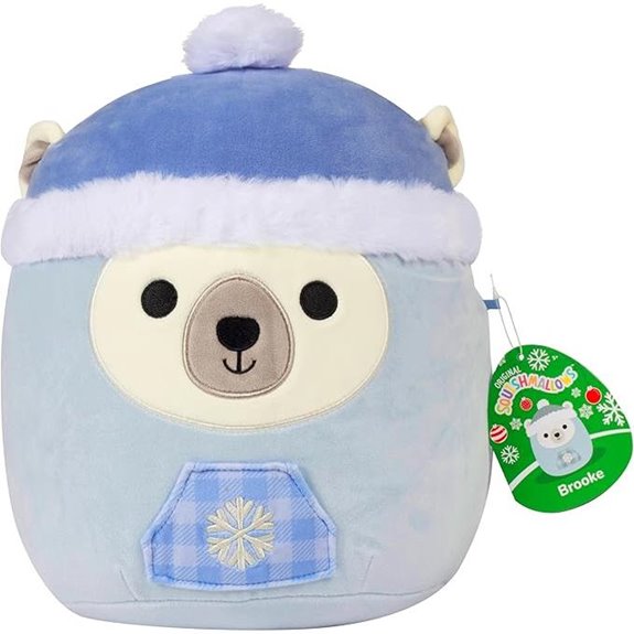 Squishmallows Brooke 10-Inch Christmas Polar Bear Toy