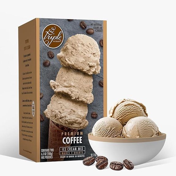 Triple Scoop Coffee Ice Cream Mix (1 Pack)