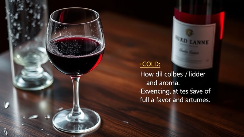 cold temp dulls flavor