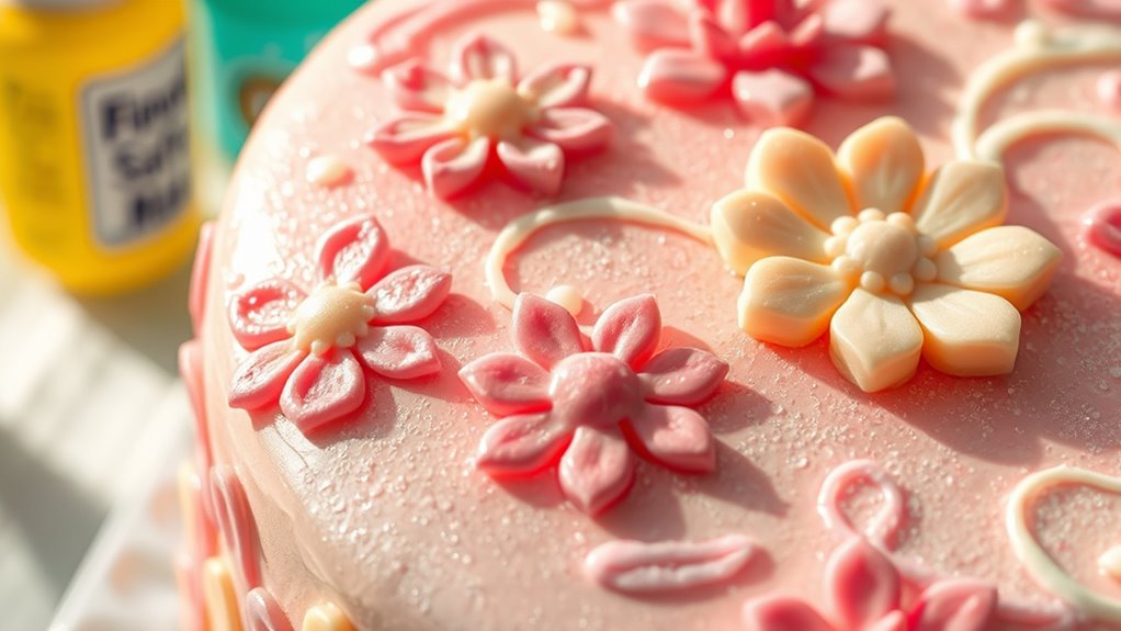 colorful edible surface coatings