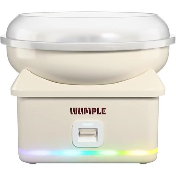 Cotton Candy Machine with LED Lights and Large Bowl