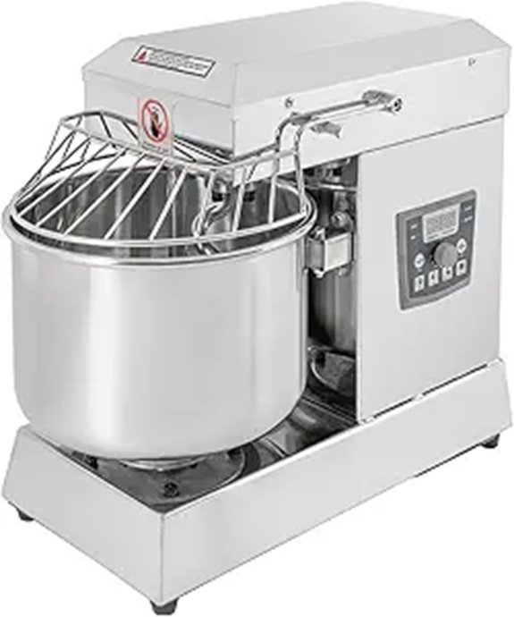 Commercial 10.5Qt Dough Mixer with Stainless Steel Bowl