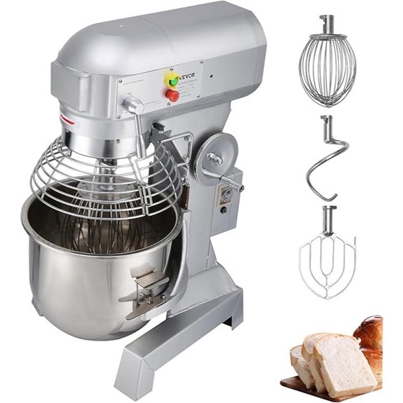 Happybuy 10Qt Commercial Food Mixer with Timer