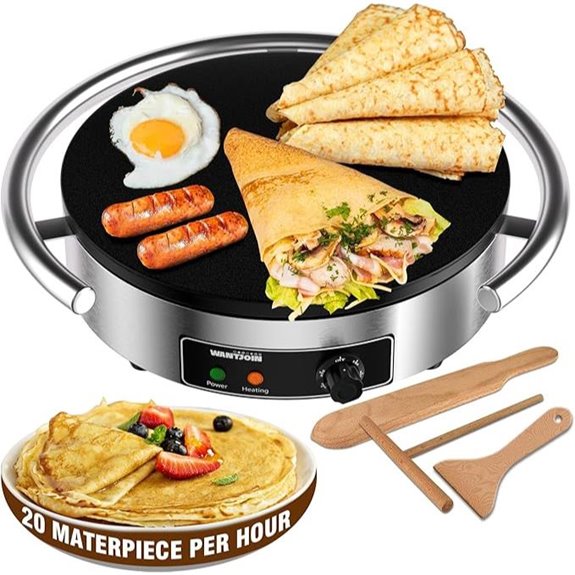 WantJoin 16-Inch Commercial Electric Crepe Maker