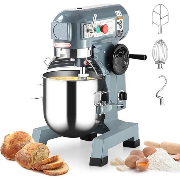 Towallmark 20Qt Commercial Food Mixer with Safety Guard