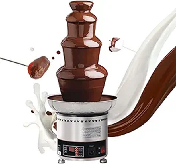 Commercial 4-Tier Chocolate Fountain for Parties