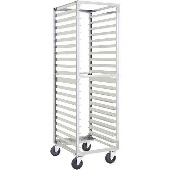 20 Pan Commercial Aluminum Speed Rack with Casters