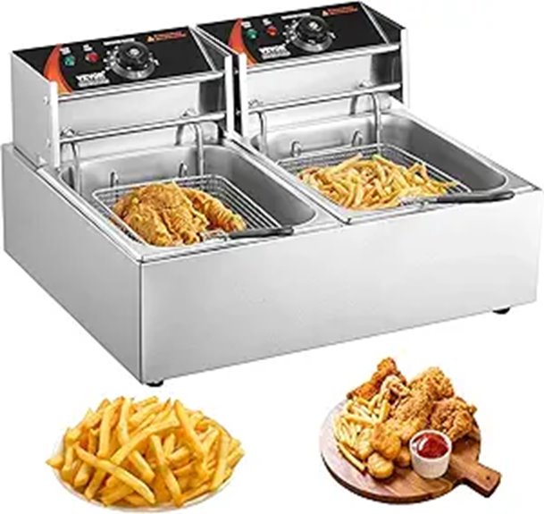 VEVOR Commercial Double Tank Deep Fryer
