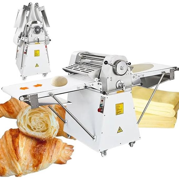 INTSUPERMAI Commercial Dough Sheeter with Adjustable Thickness