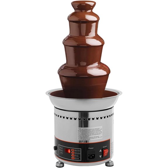 Commercial 5-Tier Digital Chocolate Fountain