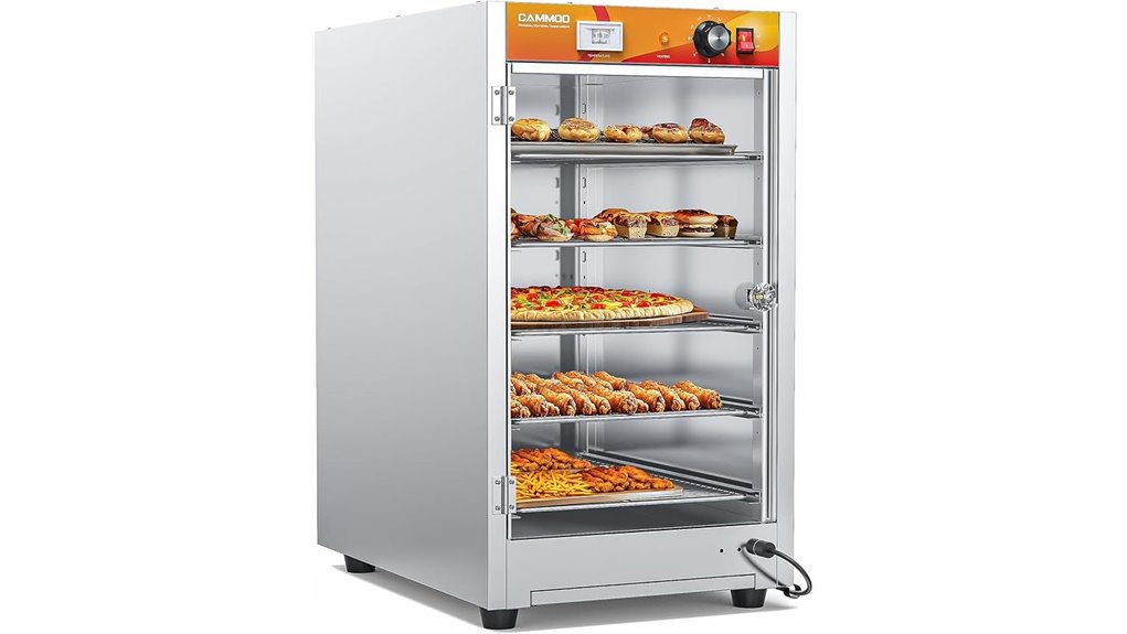 commercial food warmer shelves