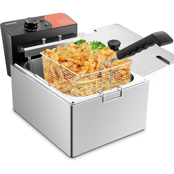 TANGME Commercial Deep Fryer with Baskets