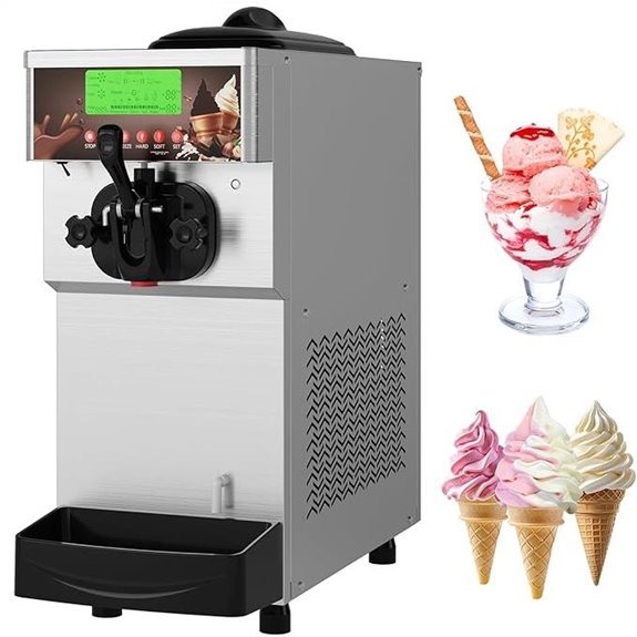 Commercial Soft Ice Cream Machine with Display