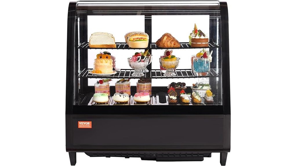 commercial pastry display refrigerator