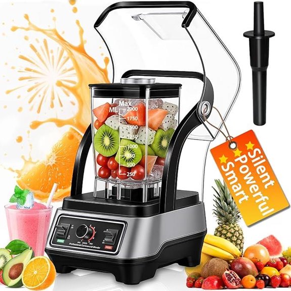 Professional Commercial Blender with Self-Cleaning 70 Oz