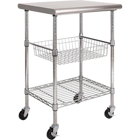 Seville Classics Commercial Stainless Steel Work Table