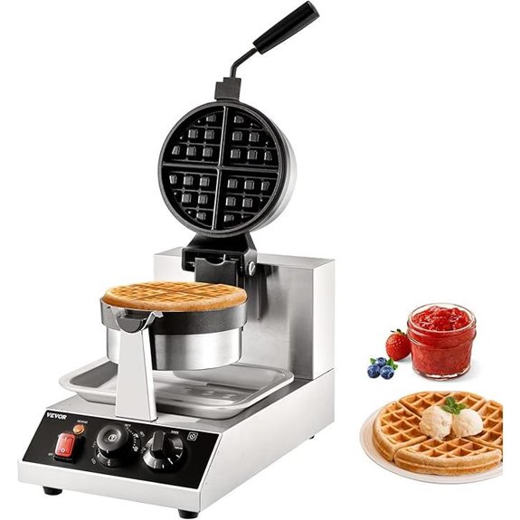 VEVOR Commercial Waffle Maker with Temperature Control