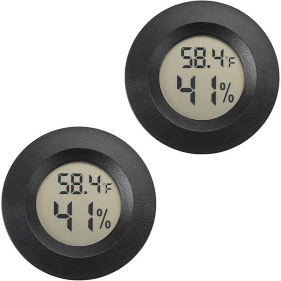 Mini Digital Hygrometer Thermometer 2-Pack