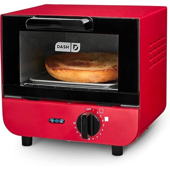 DASH Mini Toaster Oven with Baking Tray and Auto Shut-Off