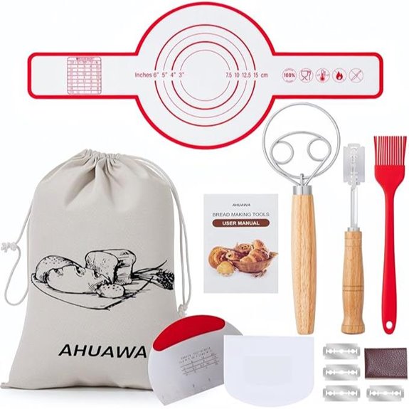 Bread Making Tools Set with Dough Whisk & Baking Supplies
