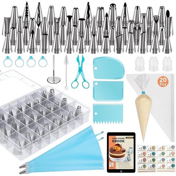 Kootek 90-Piece Cake Decorating Piping Tips & Bags