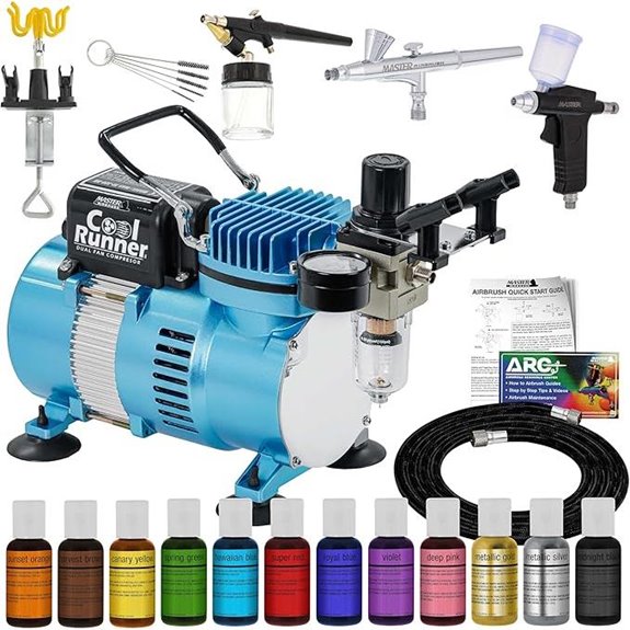 Master Airbrush Cake Decorating Kit with 12 Colors