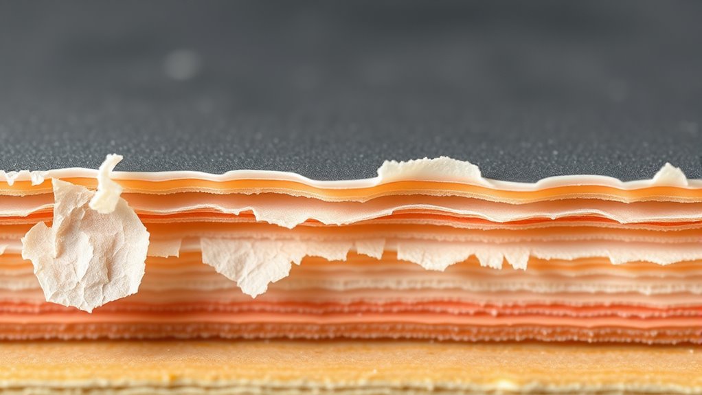 consistent layers prevent flaking