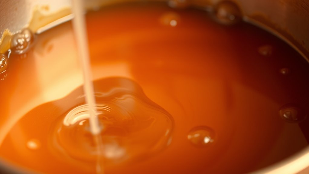 control heat for perfect caramel