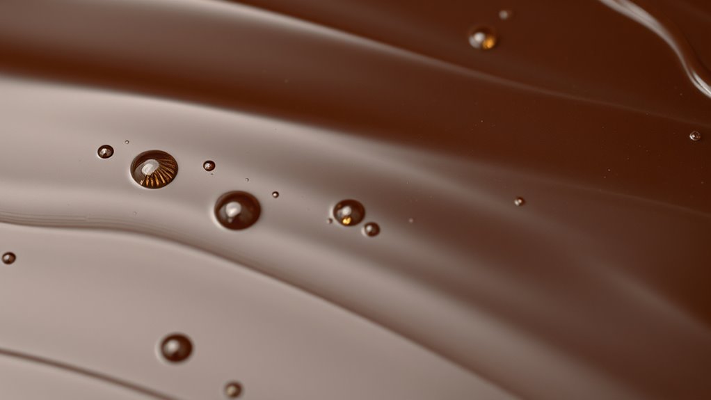 control moisture for glossy chocolate