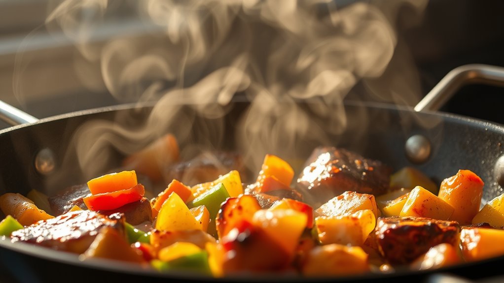 control steam for better browning