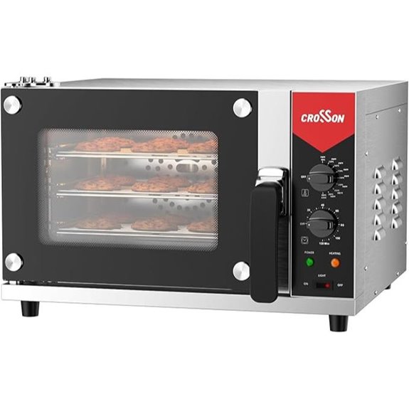 CROSSON 23L Convection Oven with Racks and Timer