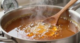 cooling caramel without stirring