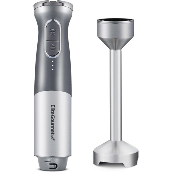 Elite Gourmet Cordless Hand Blender with Variable Speed