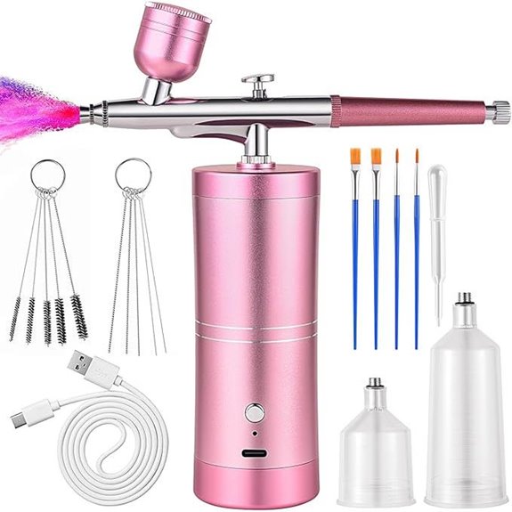 IELJYEQ Cordless Airbrush Makeup & Nail Art Kit