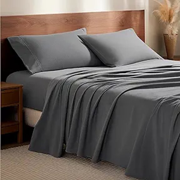 Bare Home Flannel Sheet Set 100% Cotton Queen