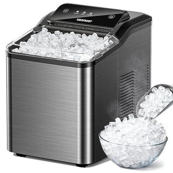 Nugget Ice Maker Countertop 35lbs/24H Self-Cleaning
